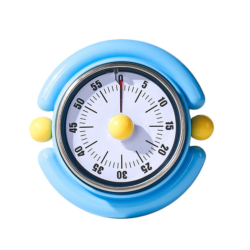 60-Minute Mechanical Kitchen Timer - No Battery Needed, Magnetic Base