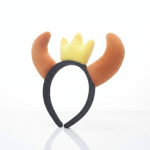 Bull Horn Crown Headband – Cute Novelty Hair Accessory