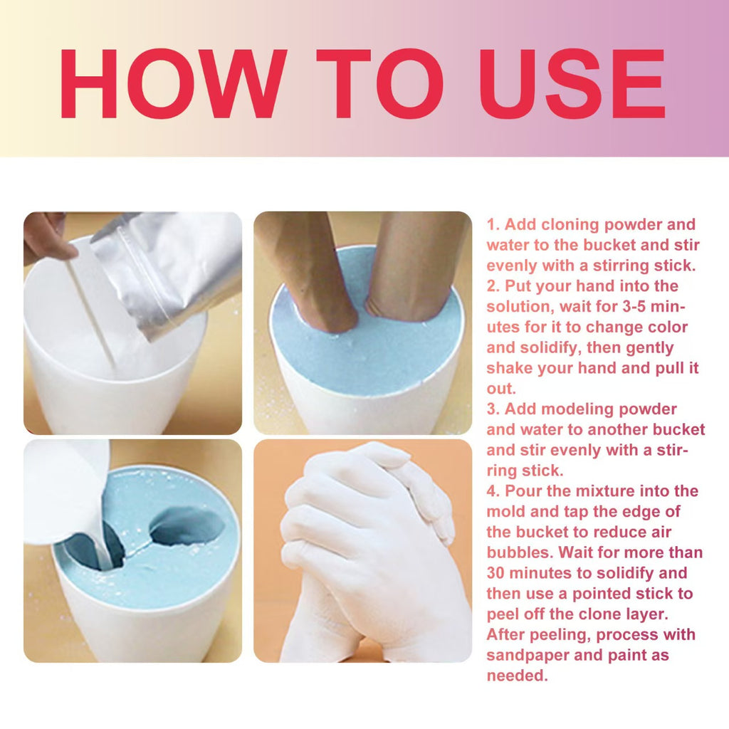 Downoo DIY For Love Hand Casting Kit - Couples Keepsake
