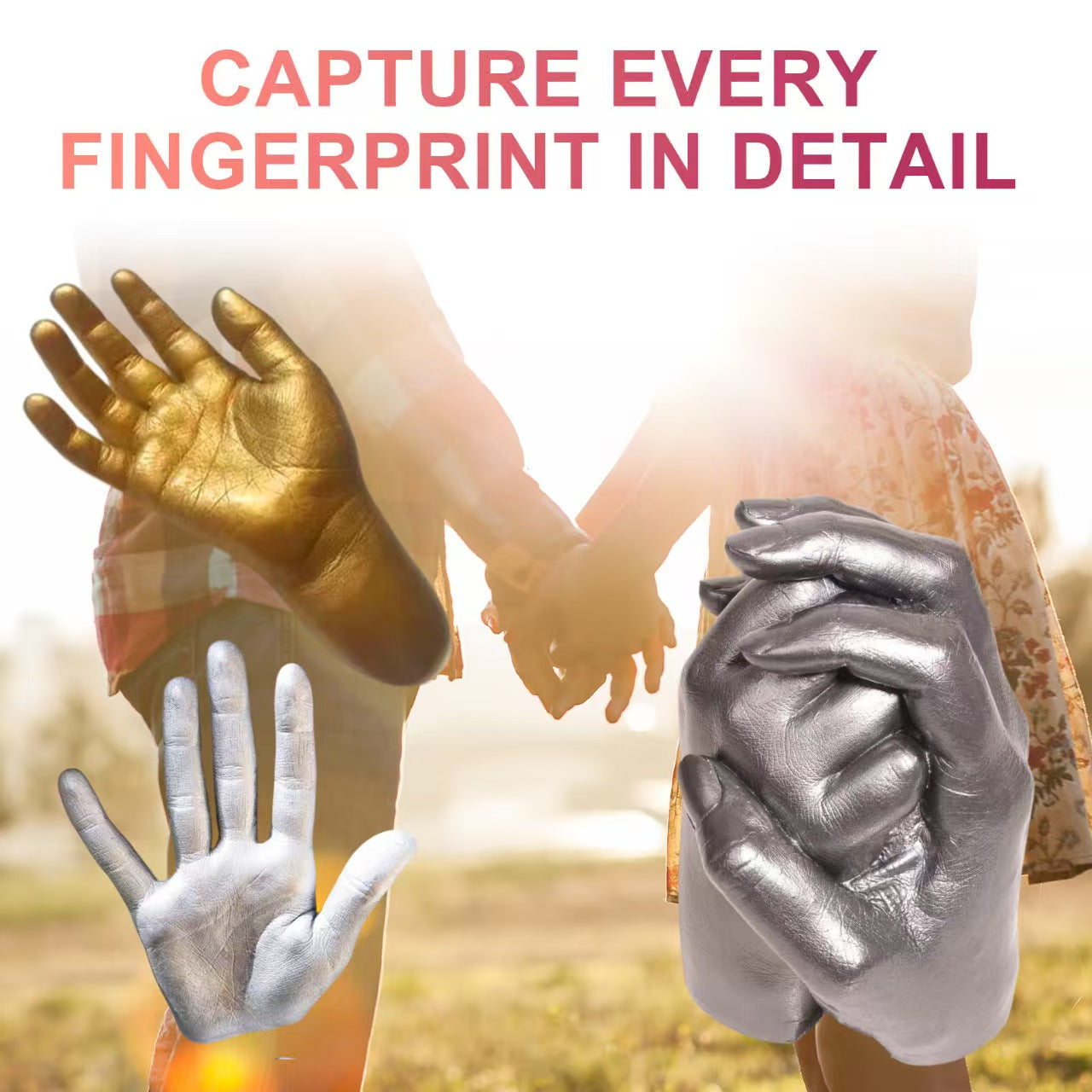 Downoo DIY For Love Hand Casting Kit - Couples Keepsake