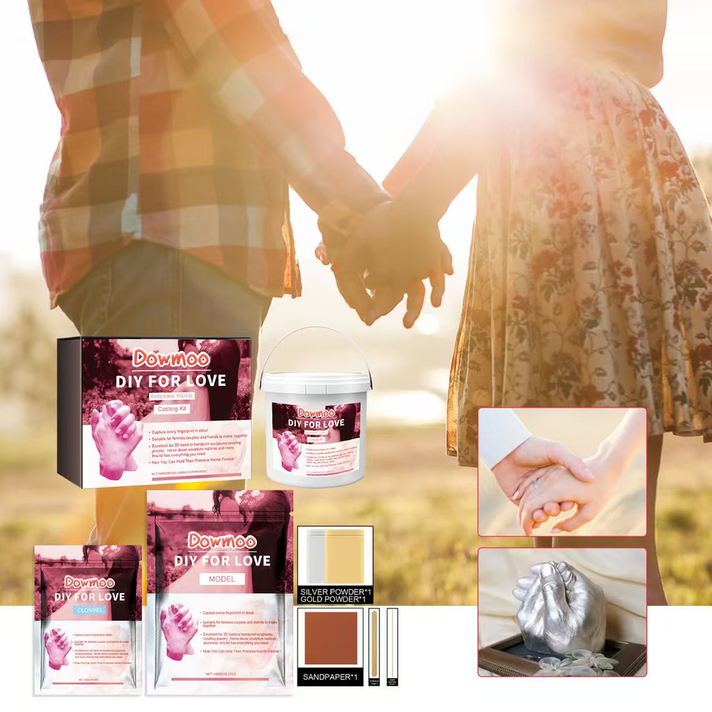 Downoo DIY For Love Hand Casting Kit - Couples Keepsake