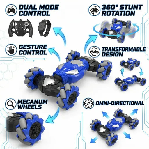 Smart Remote Control Transforming Toy Car - Gesture Control