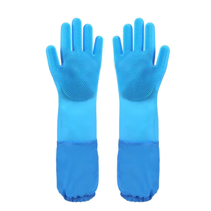 Pet Bathing Silicone Gloves - Waterproof Grooming & Massage