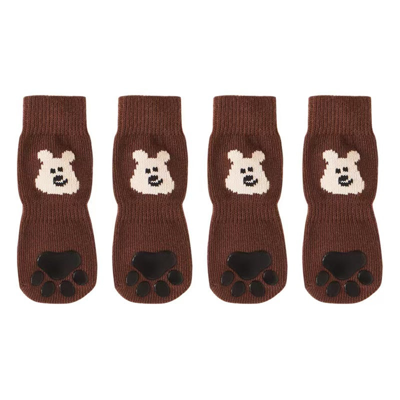 Anti-Slip Pet Socks with Adjustable Straps
