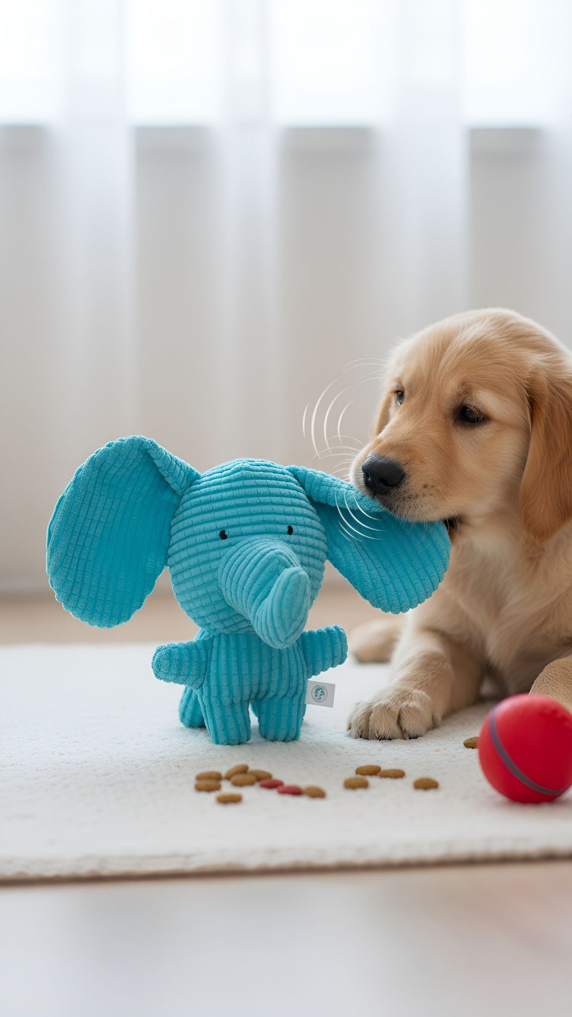 Pet Elephant Squeaky Toy - Soft Plush Interactive Toy